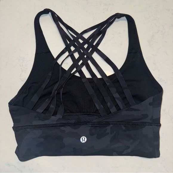 Lululemon Athletica Free to Be Moved Sports Bra - Black Camo - Picture 4 of 4